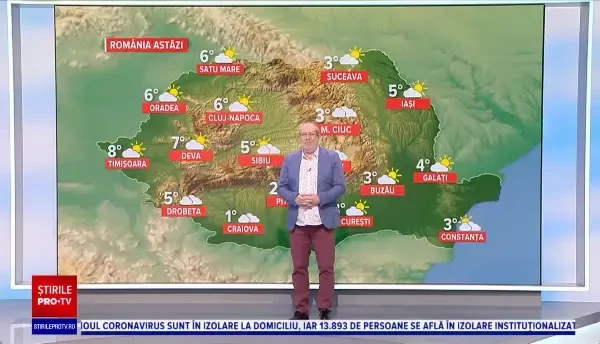Vremea 11 martie. Va fi mai frig decât în mod normal și pot să apară ninsori la munte
