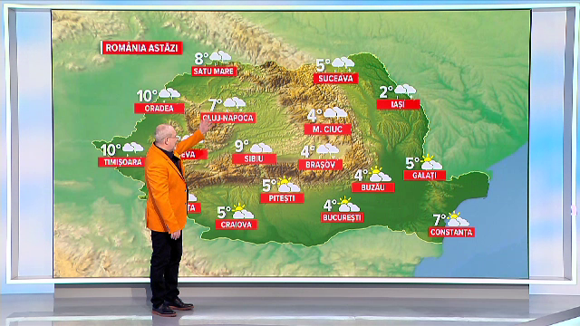 Vremea azi, 13 martie. Vin zile mohorâte și ploi în toată țara