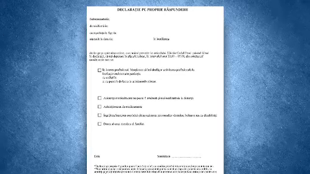 Noile restricții au intrat în vigoare duminică. Pentru ce motive putem ieși din casă după ora 22.00