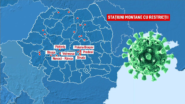 Stațiunile montane în care au fost impuse noi restricții. Hotelierii trebuie să lase o treime din camere libere