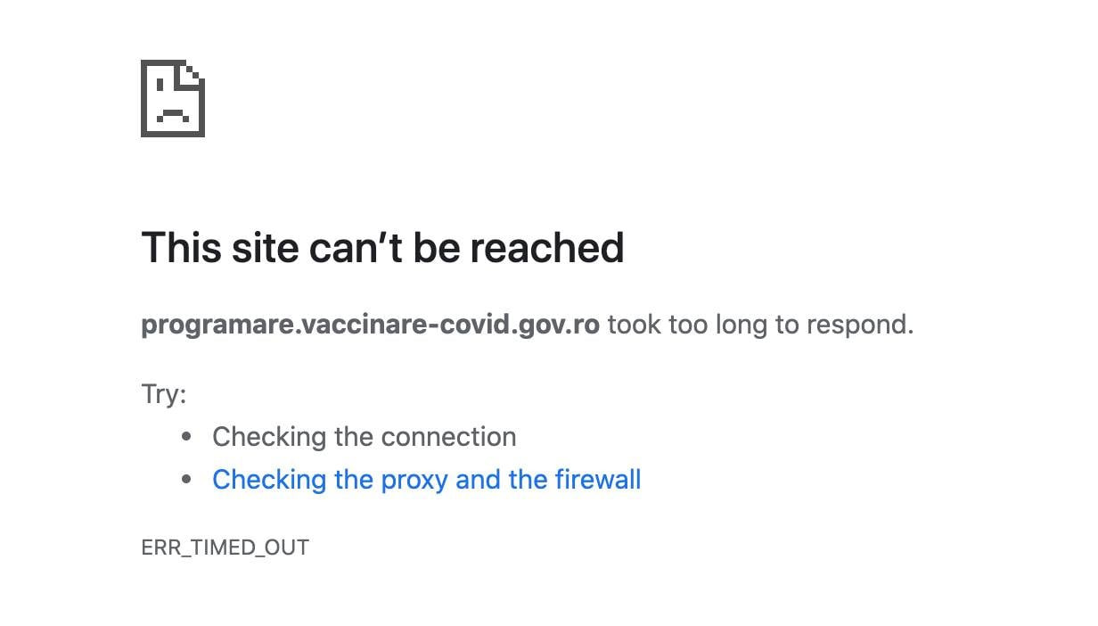 platforma de programare a vaccinurilor