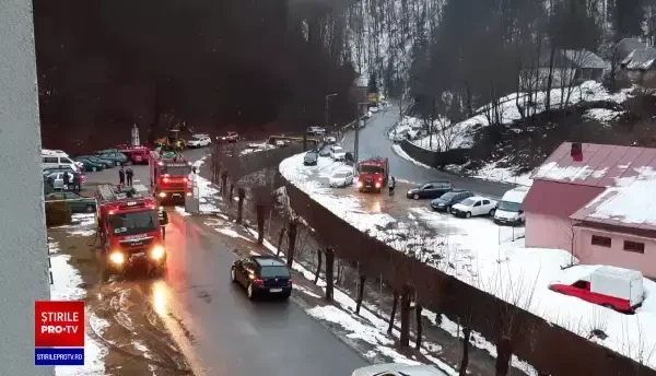 Incendiu la Spitalul de Psihiatrie din orașul Cavnic. 71 de pacienți au fost evacuați