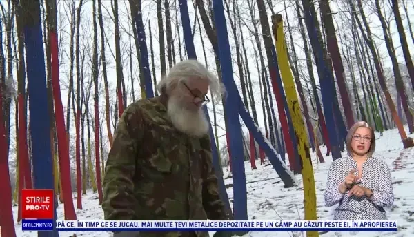 Artiștii au revenit în Pădurea Colorată din Gorj pentru a planta copaci