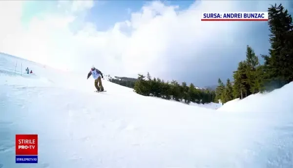 Stațiunea Straja, un colț de Rai pentru iubitorii sporturilor de iarnă, plină de turiști în weekend.