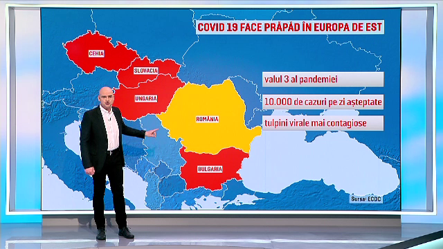 Când va atinge România vârful valului 3. Vom avea 10.000 de noi infectări zilnice