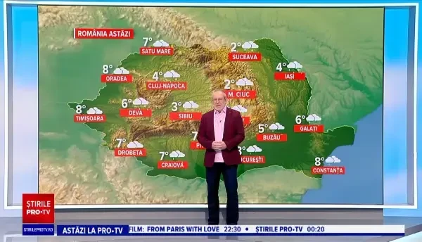 Vremea azi, 17 martie. Ploi mai peste tot în țară. Ce temperaturi se înregistrează