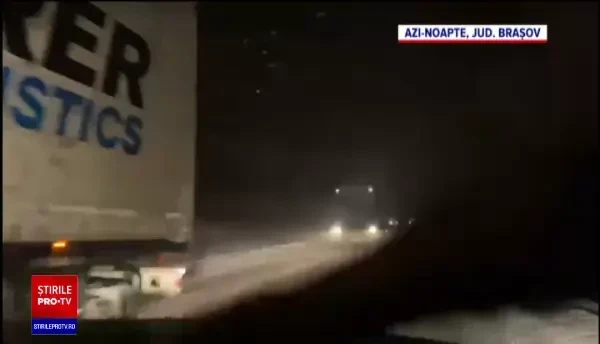 Vremea rea le-a făcut probleme șoferilor din toată țara: „Opresc în parcare și stau până dimineață”