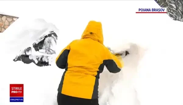 Centrul țării, acoperit de zăpezi. "În ultimii 30 de ani nu am mai văzut aşa ceva"