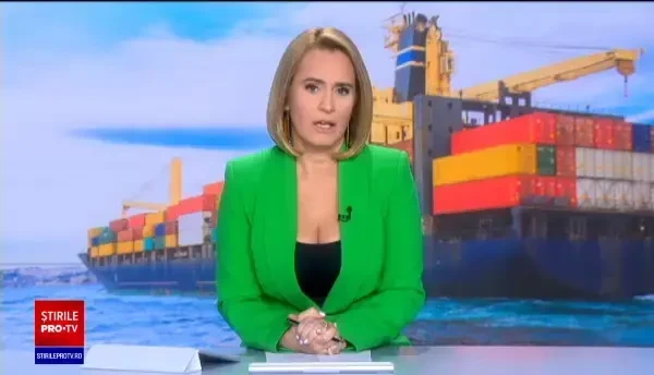 O navă uriașă, lungă cât patru terenuri de fotbal, a rămas blocată în malul canalului Suez