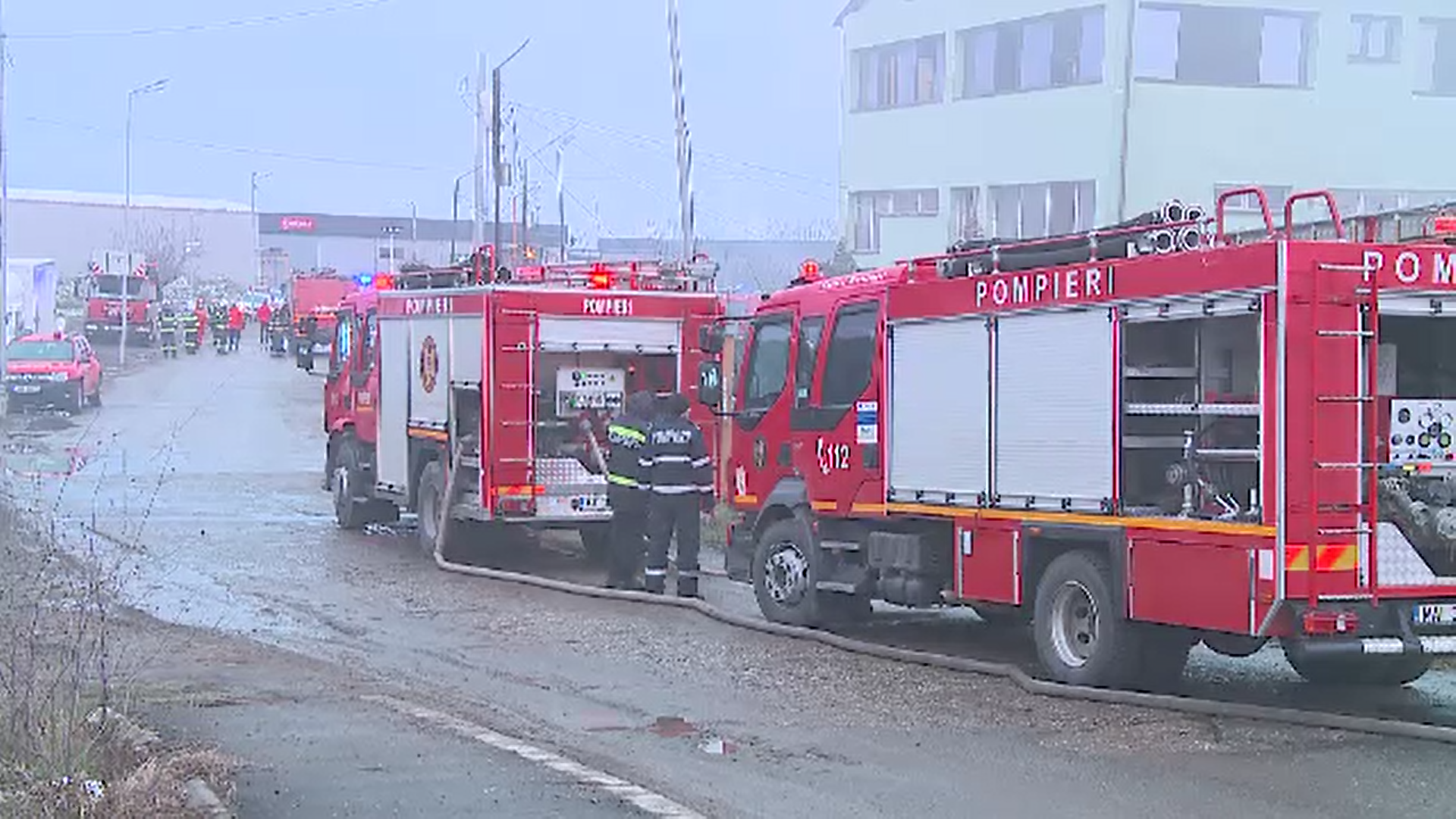 Incendiu la un depozit cu materiale reciclabile din Chiajna