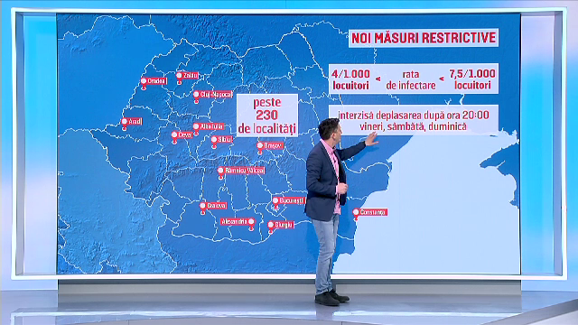 Noile restricții stabilite de Guvern pentru a limita pandemia vor intra în vigoare de duminică. Ce trebuie să știm