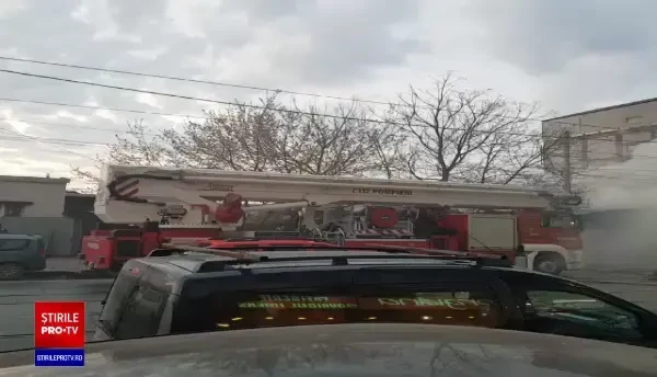 Incendiu uriaș în Capitală