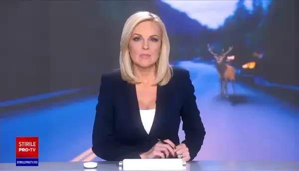 Un șofer din Bacău a evitat în ultima clipă un cerb care voia să traverseze o șosea