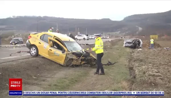 Accident cumplit cu trei morți pe DN1, din cauza unui taximetrist care a intrat pe contrasens