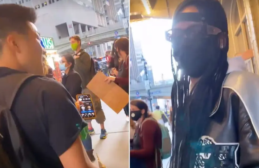 A făcut o poză cu femeie la un protest în New York, fără să știe că este o celebritate. Imagini virale