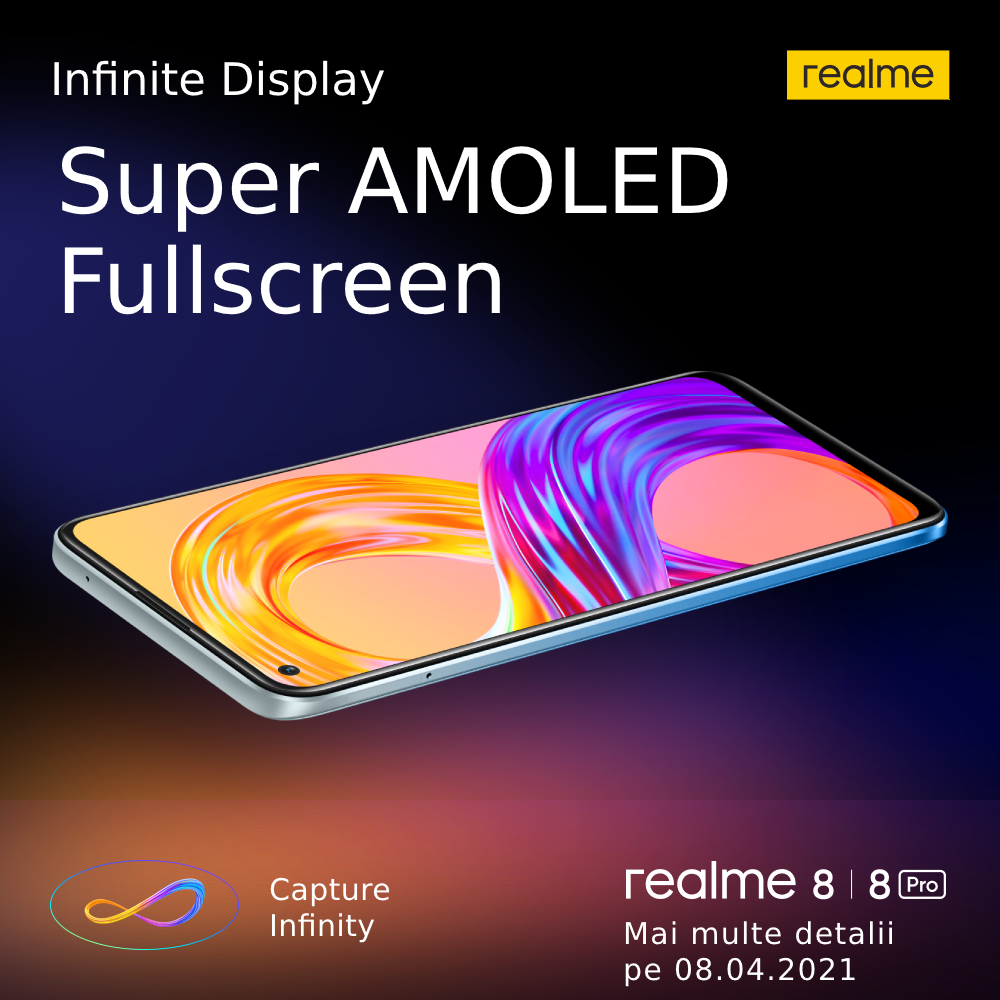 Realme 8 Pro, telefonul de buget cu cameră de 108 MP. Specificații și preț în România