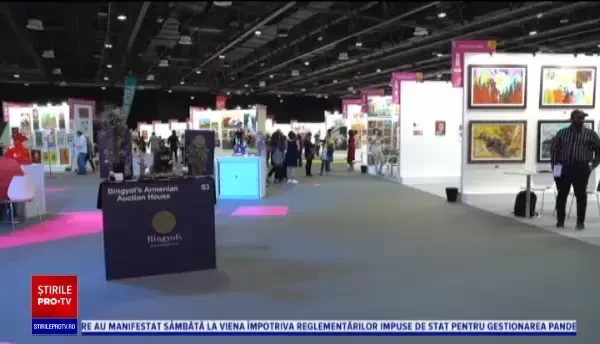 Târg de artă digitală, în Dubai. O parte din lucrări au fost realizate de roboți