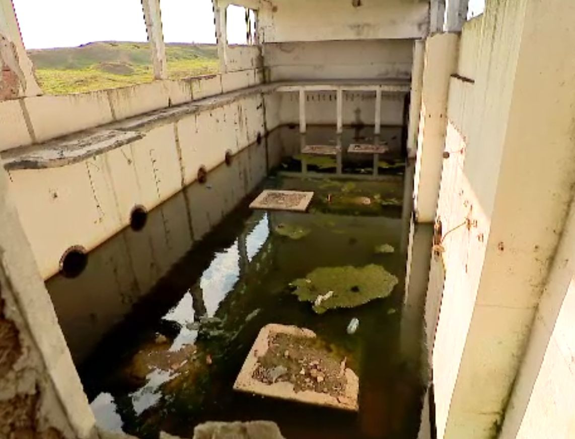 statie irigatii distrusa