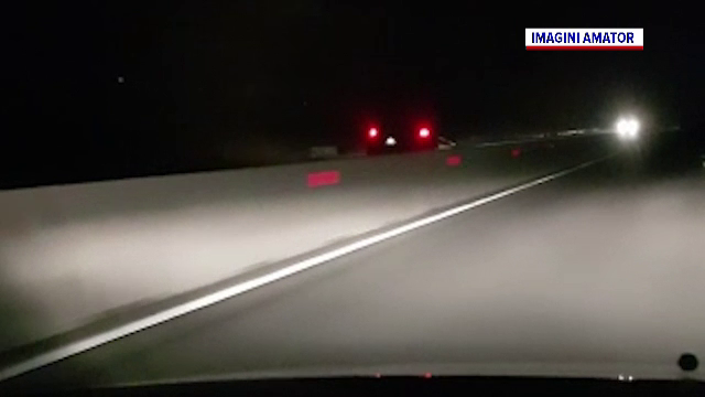 Un șofer a parcurs peste 50 de km pe contrasens, pe DN1, în toiul nopții, cu 130 km/h