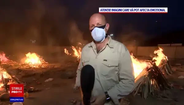 India, îngenuncheată de COVID-19. Cadavrele au ajuns să fie incinerate în parcuri și parcări