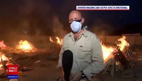 India, îngenuncheată de COVID-19. Cadavrele au ajuns să fie incinerate în parcuri și parcări