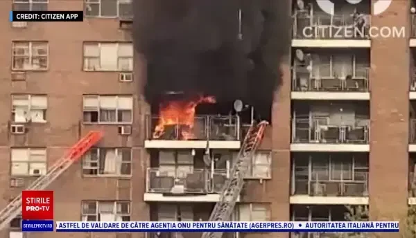 O fetiță de 8 ani a supraviețuit miraculos după ce s-a aruncat de la etajul 5, ca să scape de un incendiu