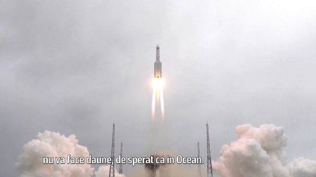 Resturile rachetei chinezești au ajuns duminică în Oceanul Indian. Mare parte din componente au ars la intrarea în atmosferă