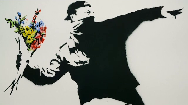 Tablou realizat de Banksy, cumpărat cu criptomonede. Cu cât a fost achiziționat