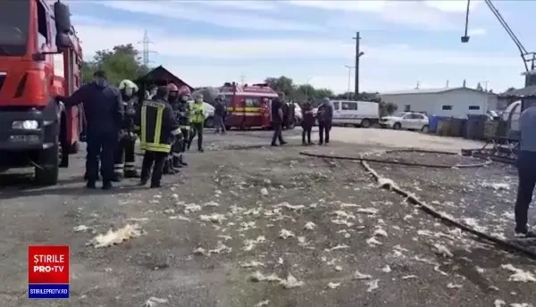 Explozie violentă la o fabrică de pavele din Râmnicu Vâlcea. Două persoane au murit