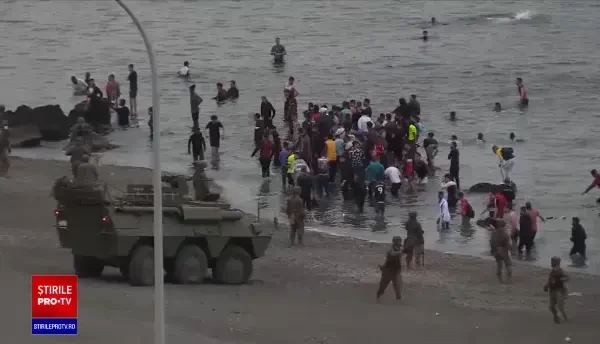 Exodul migranților în Ceuta se apropie de sfârșit. Peste 4.000 de oameni au fost trimiși în Maroc