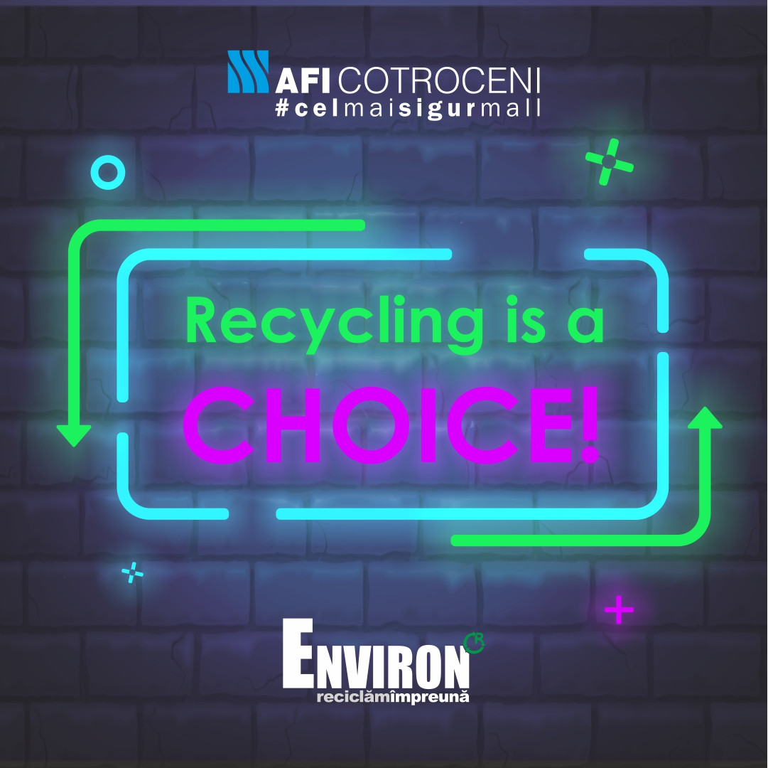 (P) Reciclarea, întotdeauna alegerea corectă la AFI Cotroceni