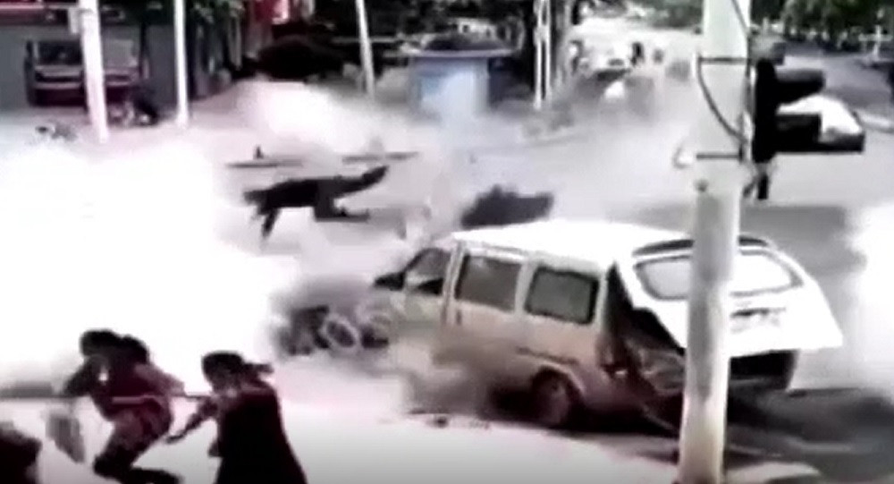 Explozie puternică în Wuhan. Patru persoane au fost rănite, iar o șosea a fost dislocată