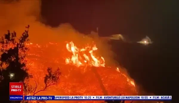 Incendii de proporții în California. Sediul unei televiziuni, înconjurat de flăcări