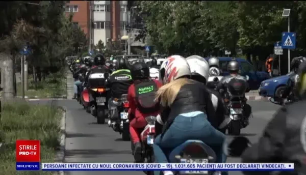 Peste 100 de motocicliști din toată țara au participat la un marș de conștientizare la Buzău