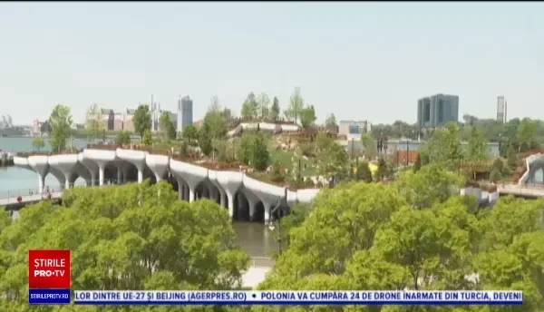 Un parc suspendat a fost construit pe locul în care au debarcat supraviețuitorii de pe Titanic