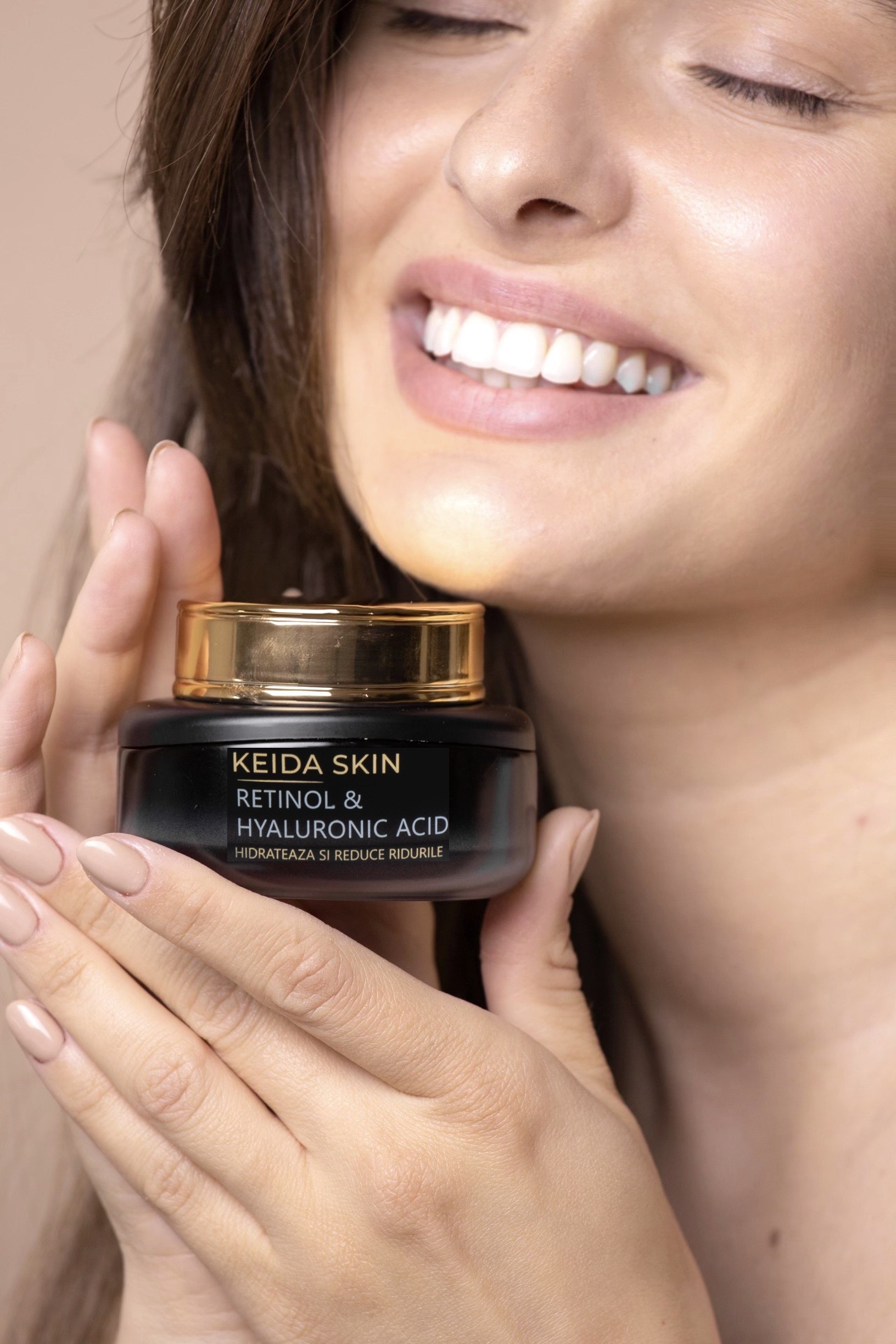 (P) Crema KEIDA SKIN cu Retinol și Acid Hialuronic, formula inovatoare cu 6 ingrediente active