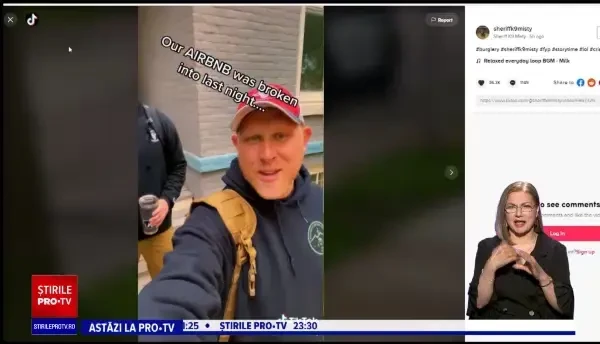 Video viral. Trei polițiști au încătușat un tânăr băut care a intrat noaptea în casa lor și a adormit