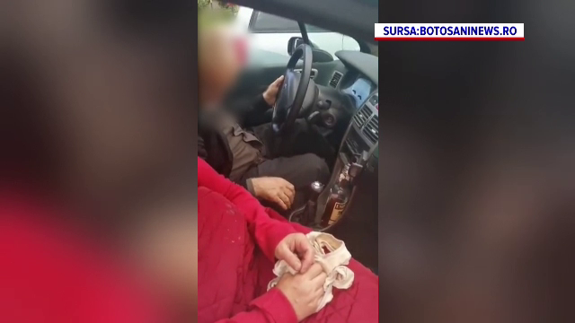 Un șofer beat și care mergea în zig zag a fost blocat în trafic și obligat să oprească