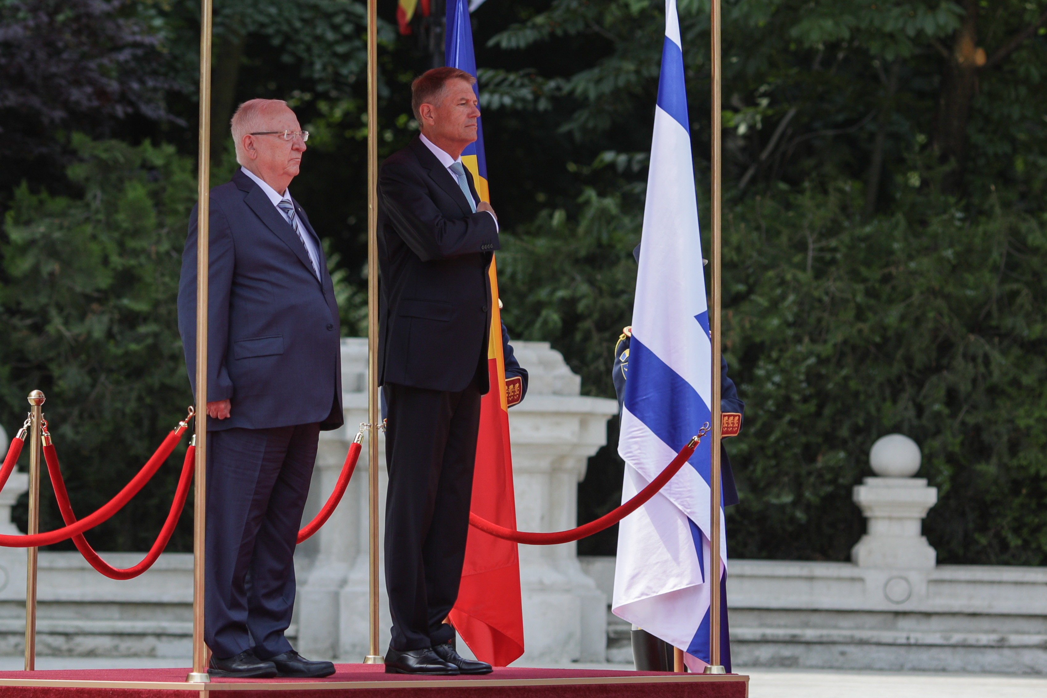 Klaus Iohannis, Reuven Rivlin, Israel