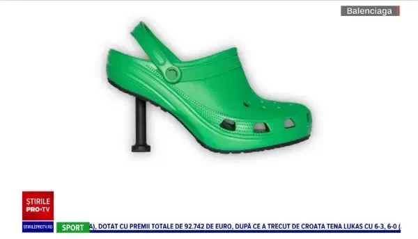 Balenciaga a creat o pereche de crocși cu toc. Cât costă perechea de pantofi atipică