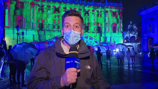 Un spectacol de lumini a dat tonul campionatului de fotbal EURO 2020, găzduit la Roma