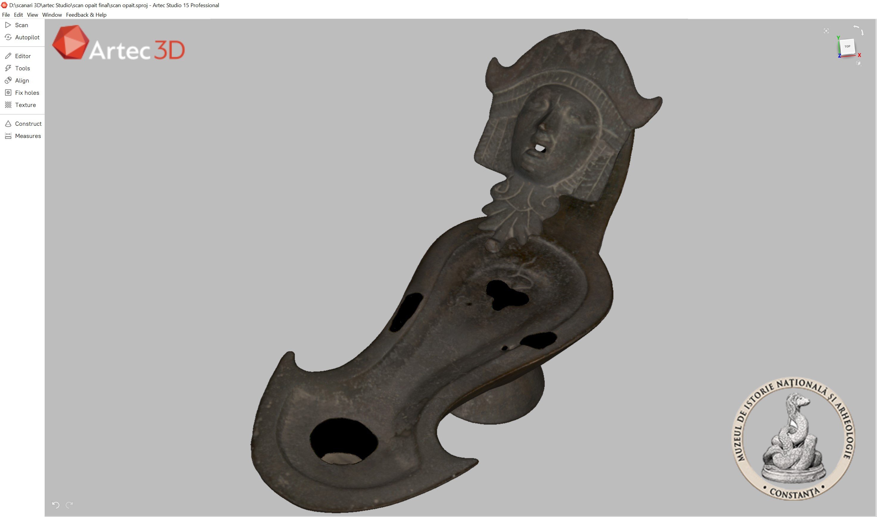 (P) Muzeul de Istorie și Arheologie din Constanța foloseste scanerul 3D Artec Leo pentru digitalizarea obiectelor de artă