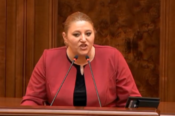 VIDEO. Șoșoacă a făcut, din nou, circ în Parlament: ”Fiți puțin respectuos, domnule Orban”