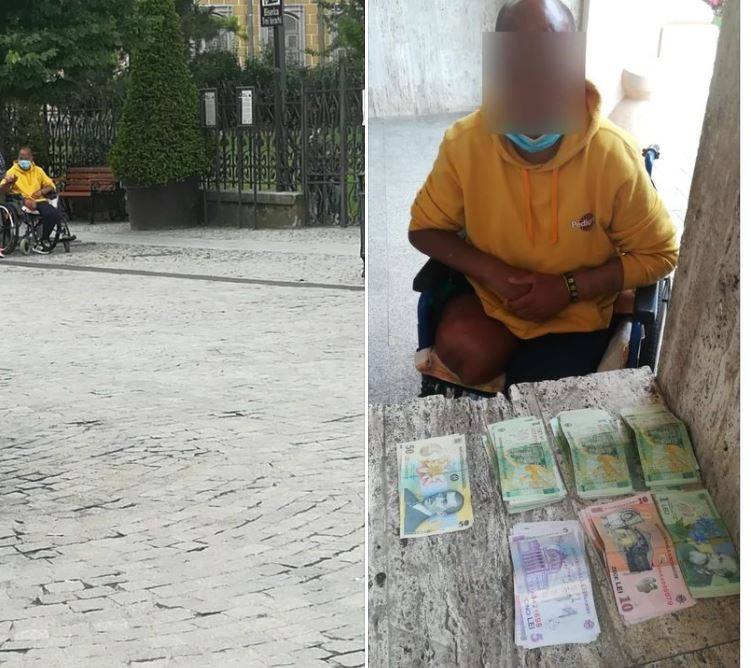 Reacții dure după o ”captură” a Poliţiei Locale din Iaşi, care a confiscat 463 de lei de la un cerşetor cu dizabilităţi
