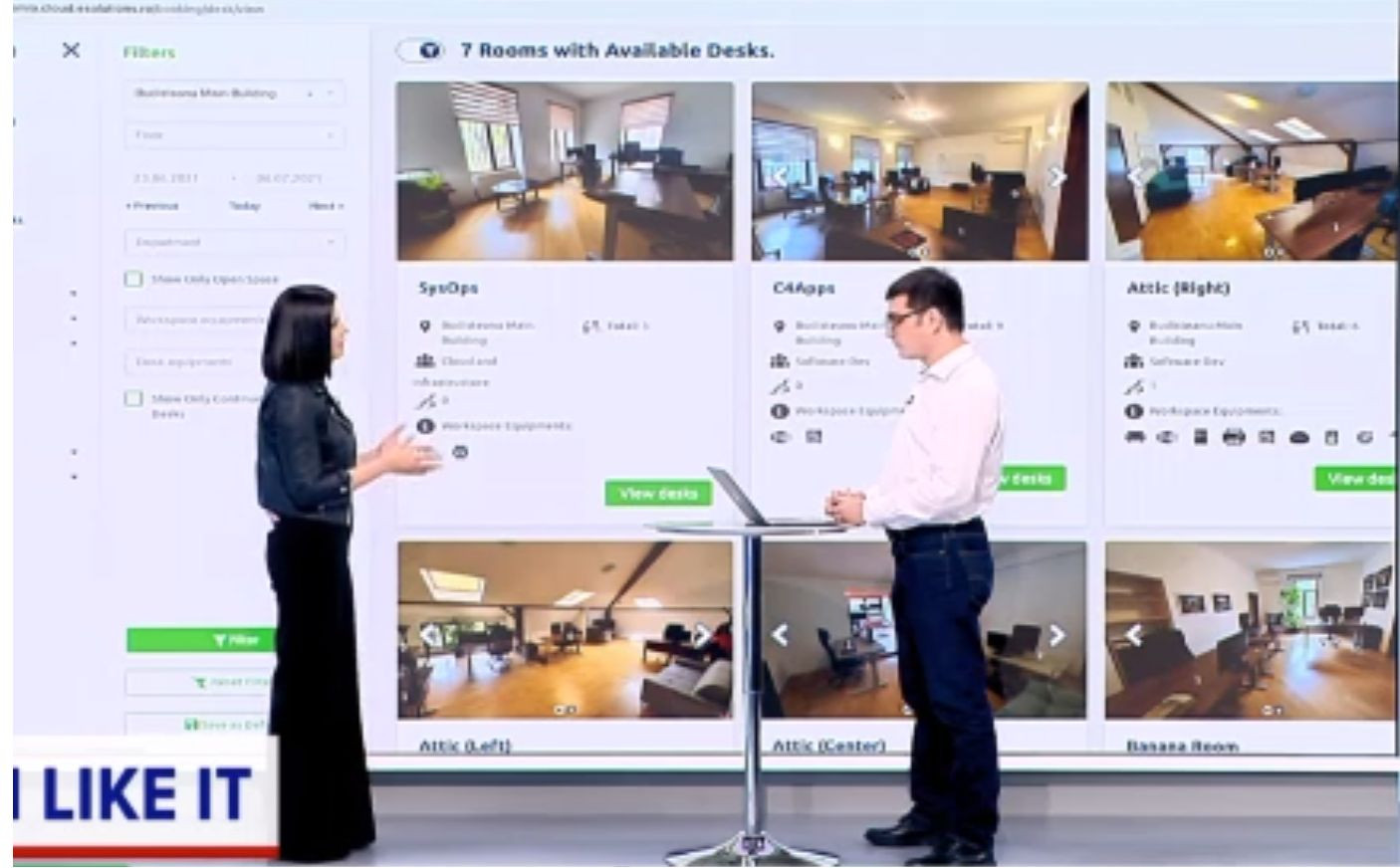 iLikeIT. Platforma prin care se pot rezerva spații la birou, cu tot cu dotări, utilă pentru lucrul în sistem hibrid
