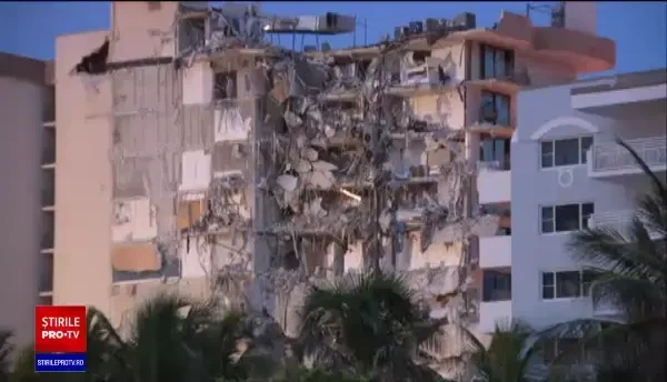 Un bloc cu 12 etaje s-a surpat, în Florida. Cel puțin o persoană a murit. VIDEO