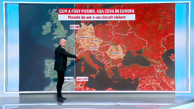 GRAFICĂ. Cum s-a produs tornada neobișnuită din Cehia. Masele de aer s-au ciocnit violent