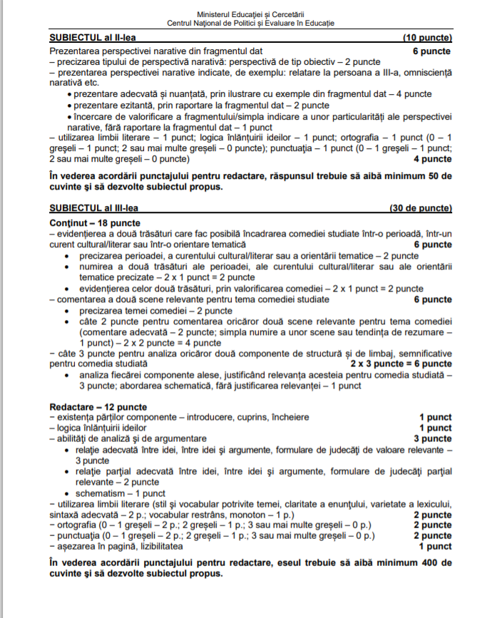 Subiecte 2020 profil real barem 2