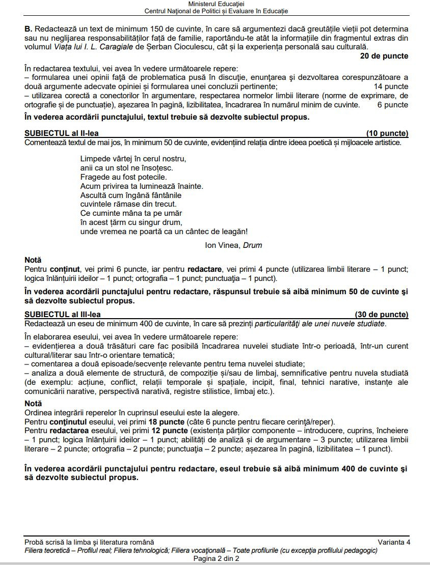 Subiecte BAC 2021. real2