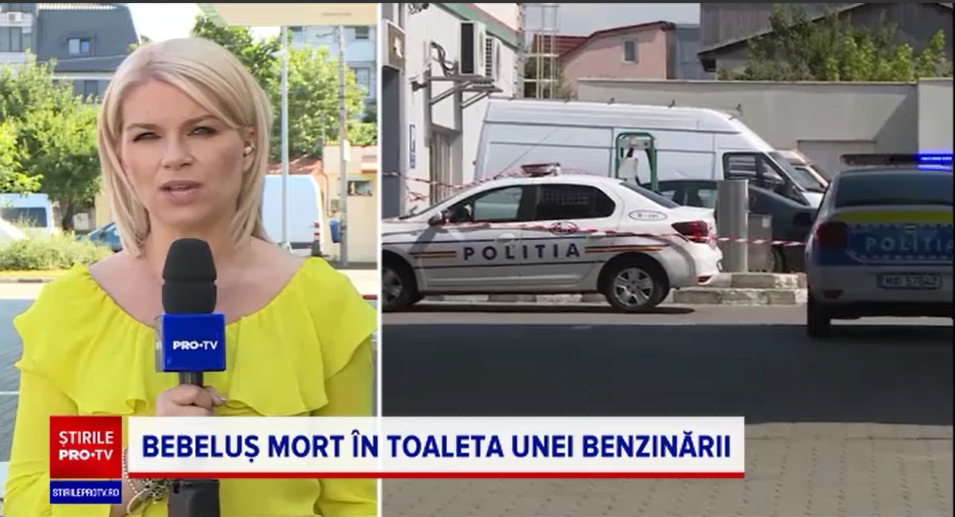Bebeluș mort descoperit în toaleta unei benzinării din București. Ce au aflat polițiștii